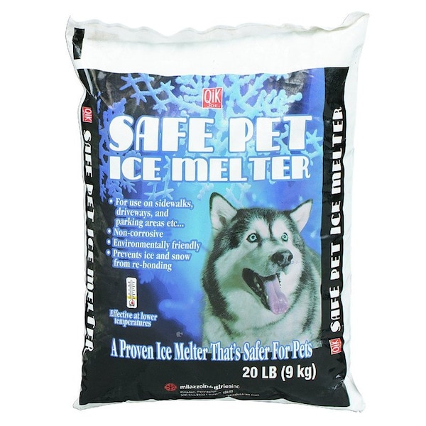 Safe Pet Qik Joe Coated Urea Pet Friendly Pellet Ice Melt 20 lb 02020
